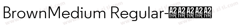 BrownMedium Regular字体转换